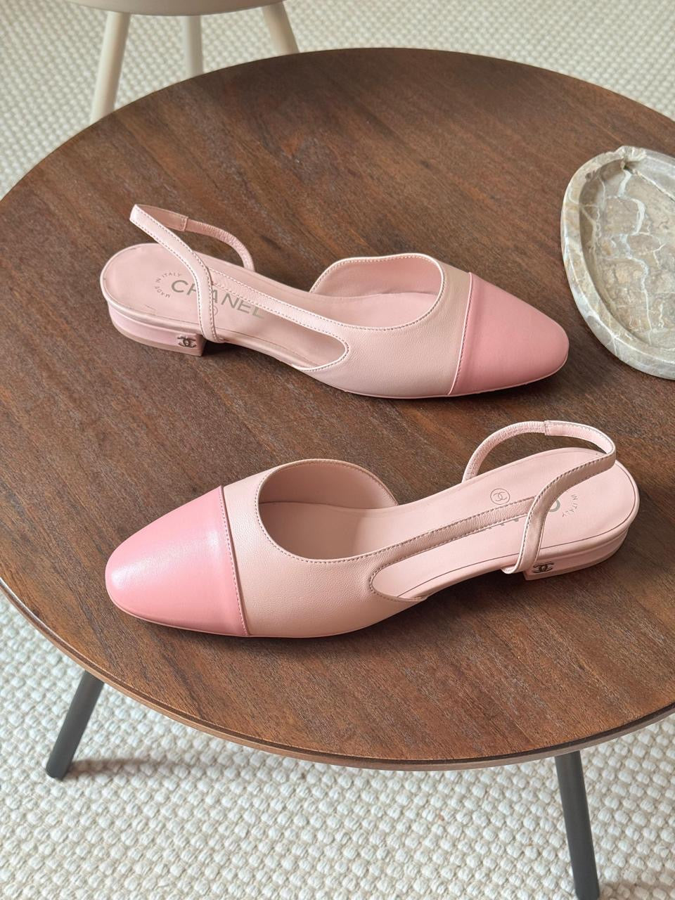 Chanel heels pink