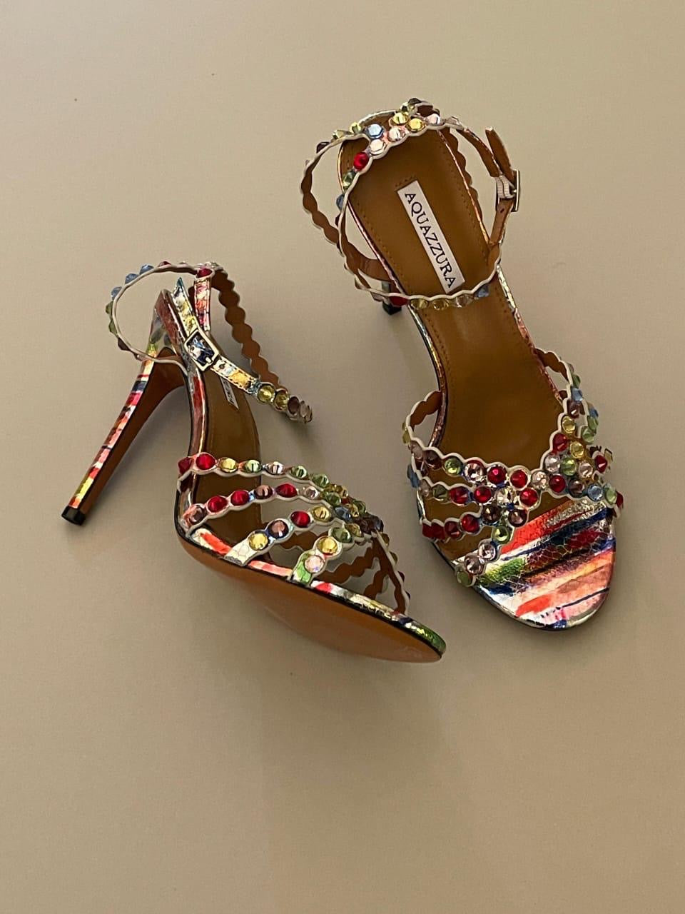 Aquazurra sandals heels