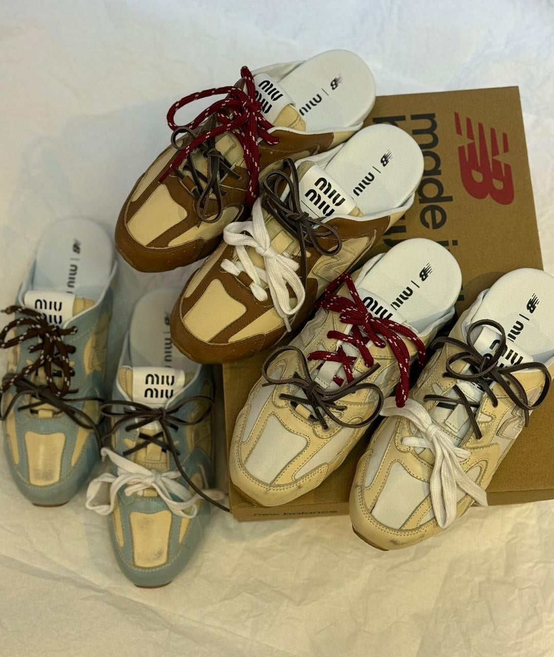 New balance x miu miu sneakers mules