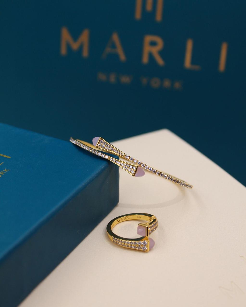 Marli jewelry set ( bracelet & ring )