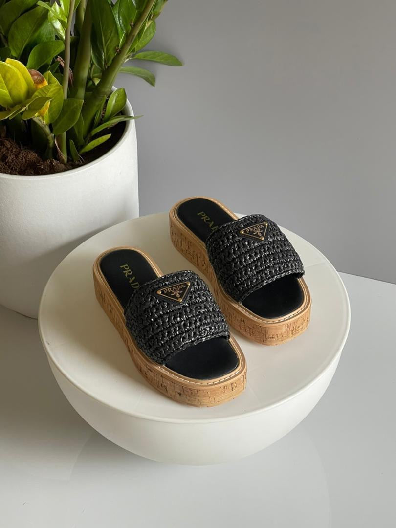 Prada slippers- wedges