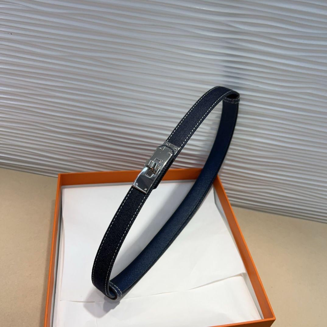 Hermes belt - denim