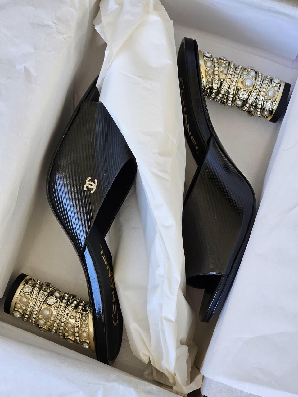 Chanel sandals heels