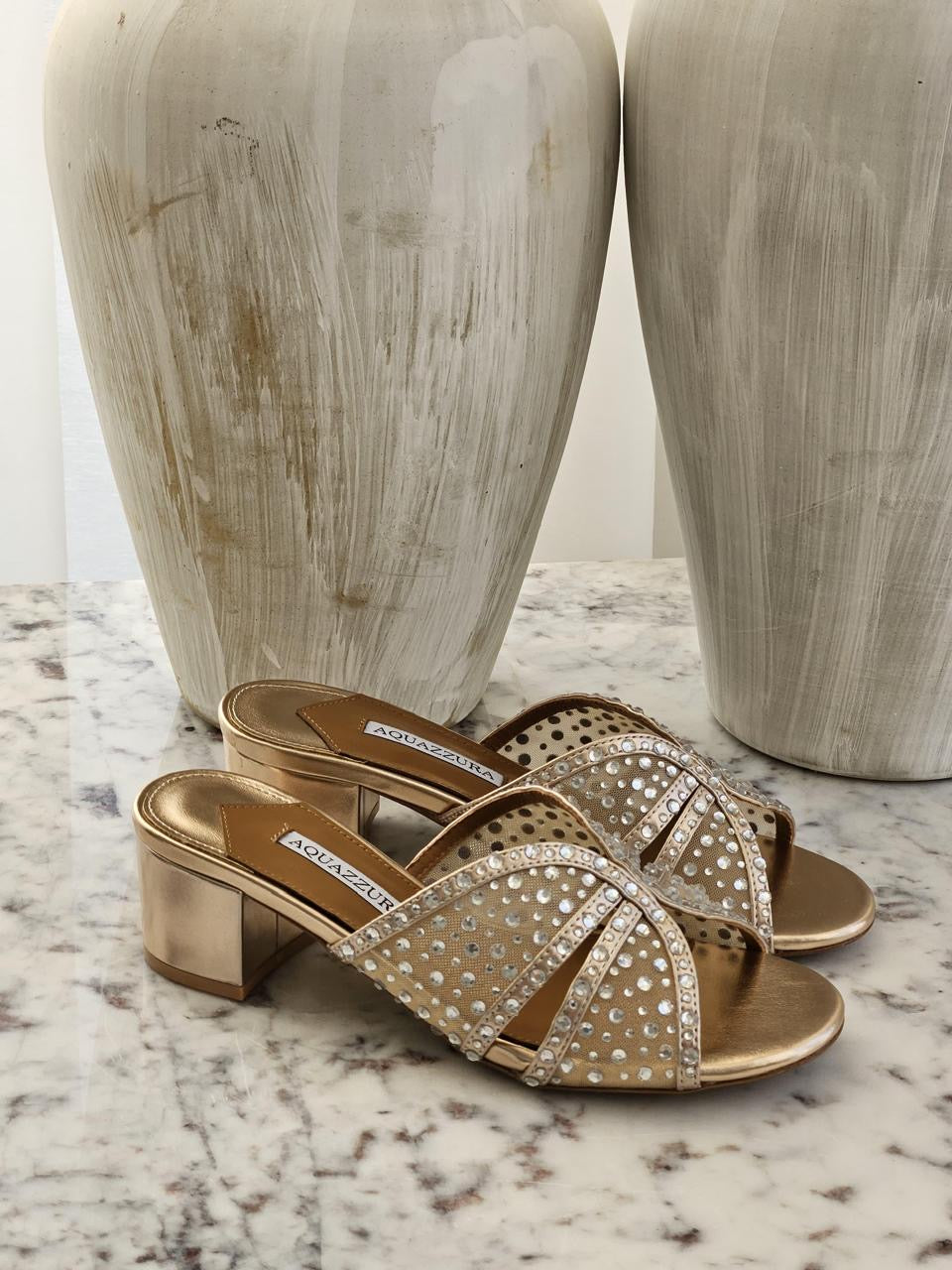 Aquazurra sandals heels