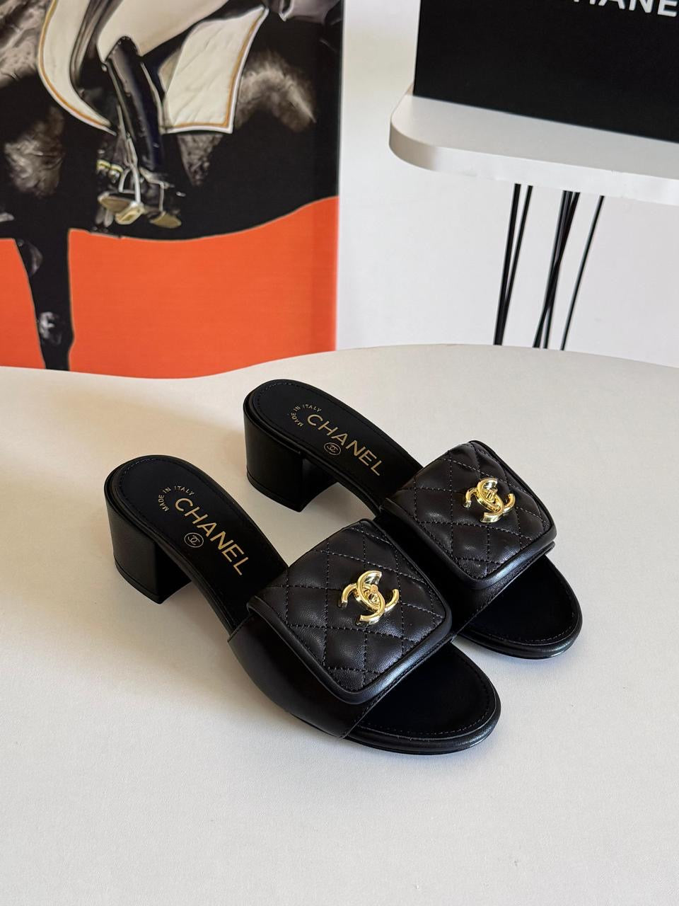 Chanel sandals heels