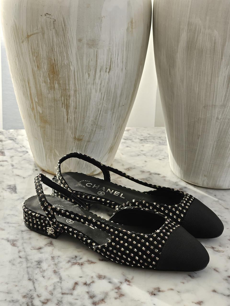 Chanel heels - low heels flat
