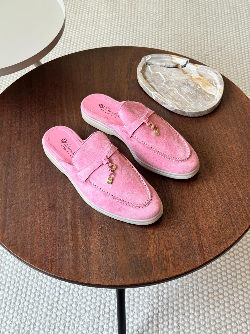 Loro piana mules - pink