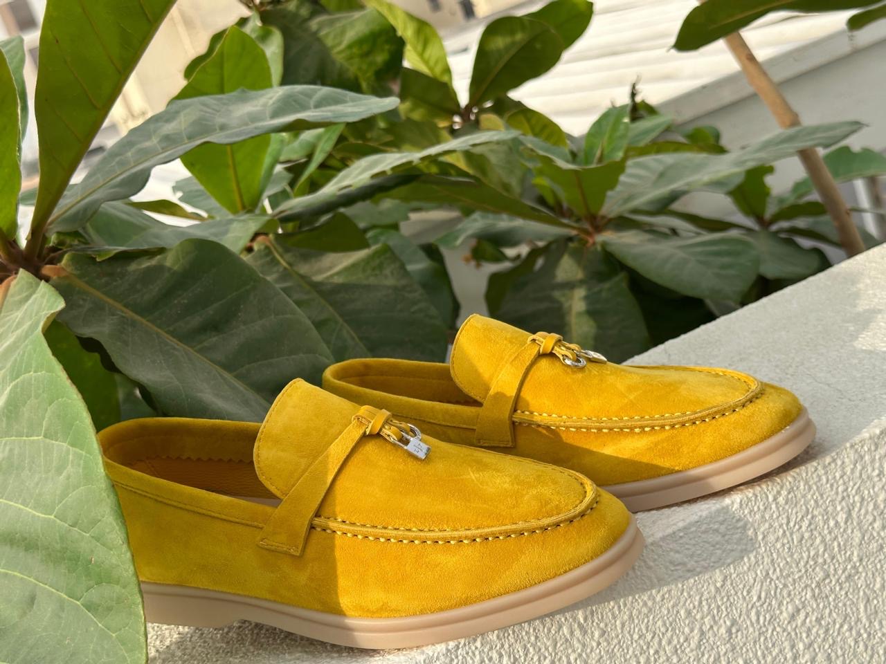 Loro piana mules & loro piana loafer - yellow
