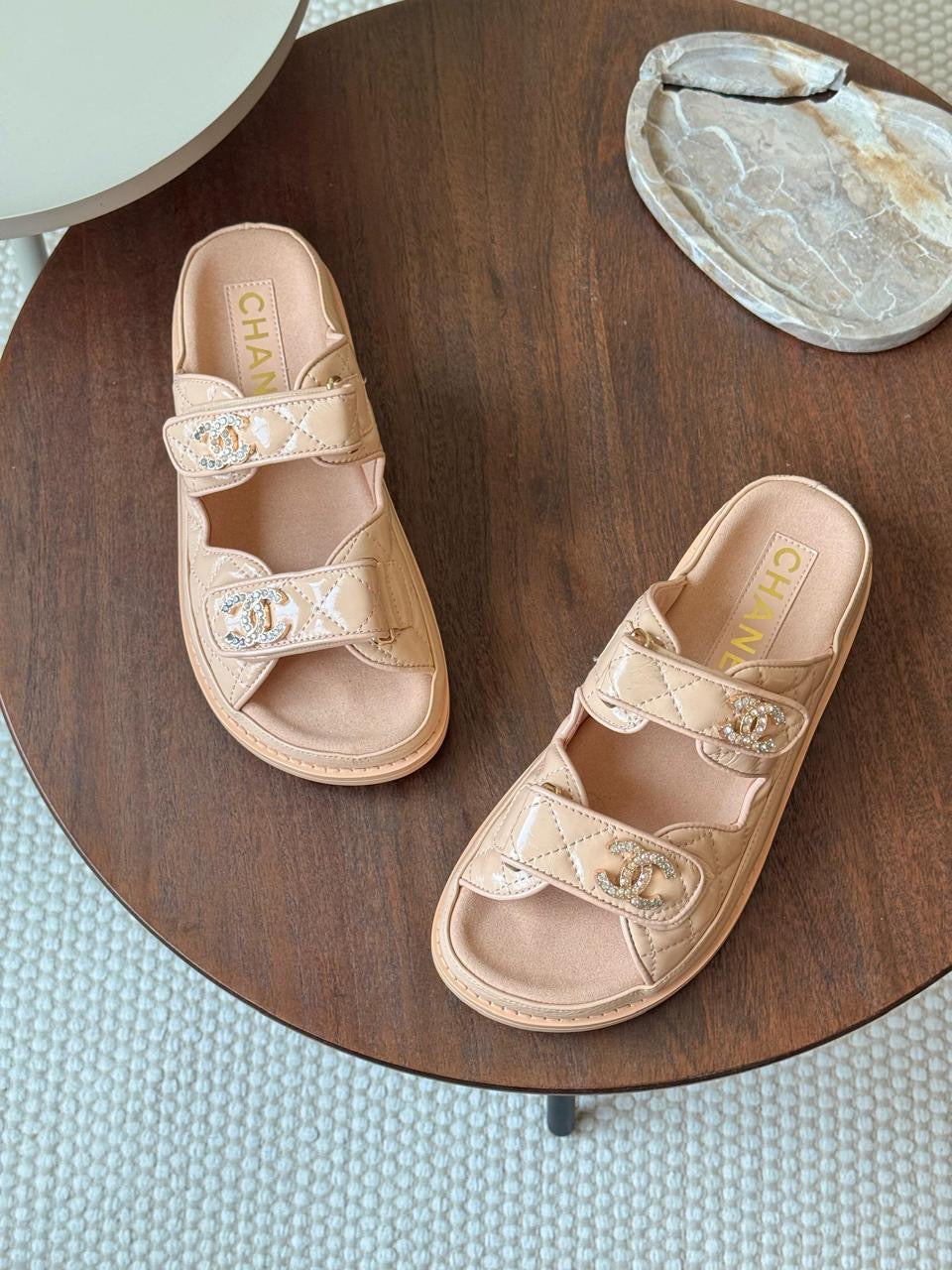 Chanel sandals. & Chanel slippers