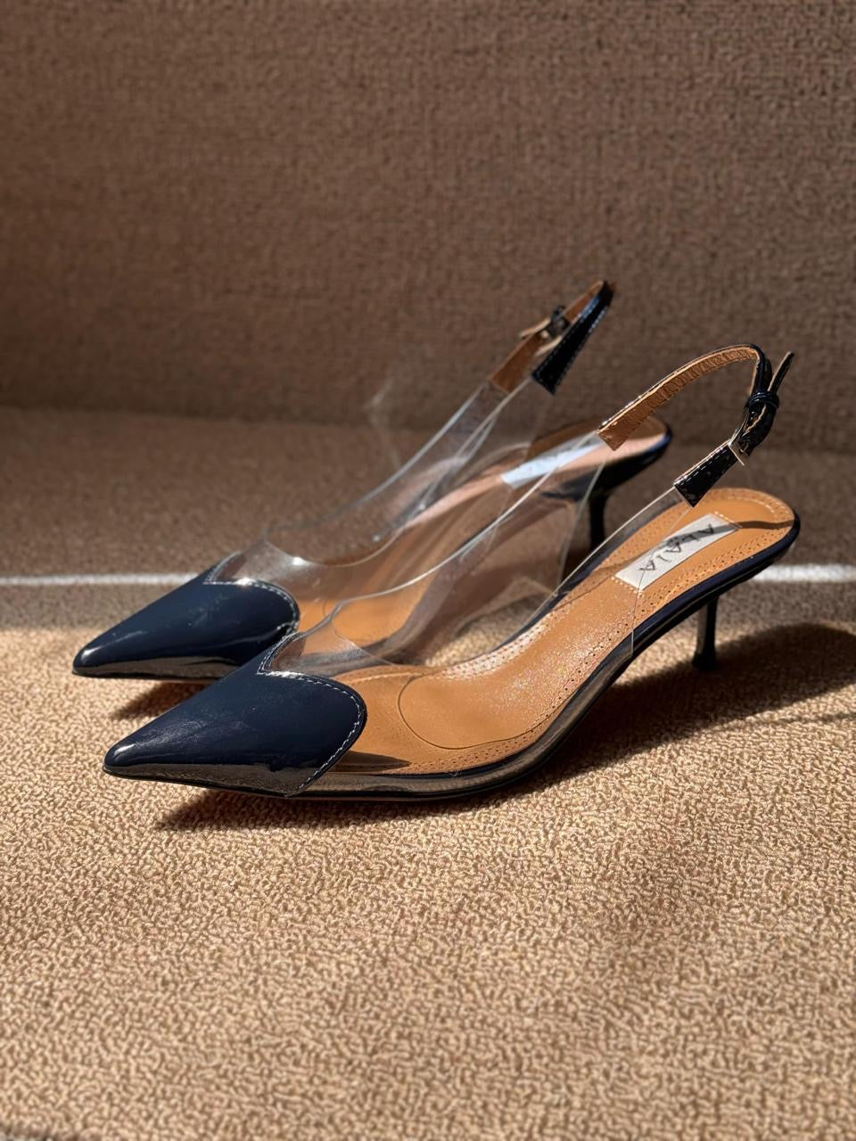 Alaia heels navy blue