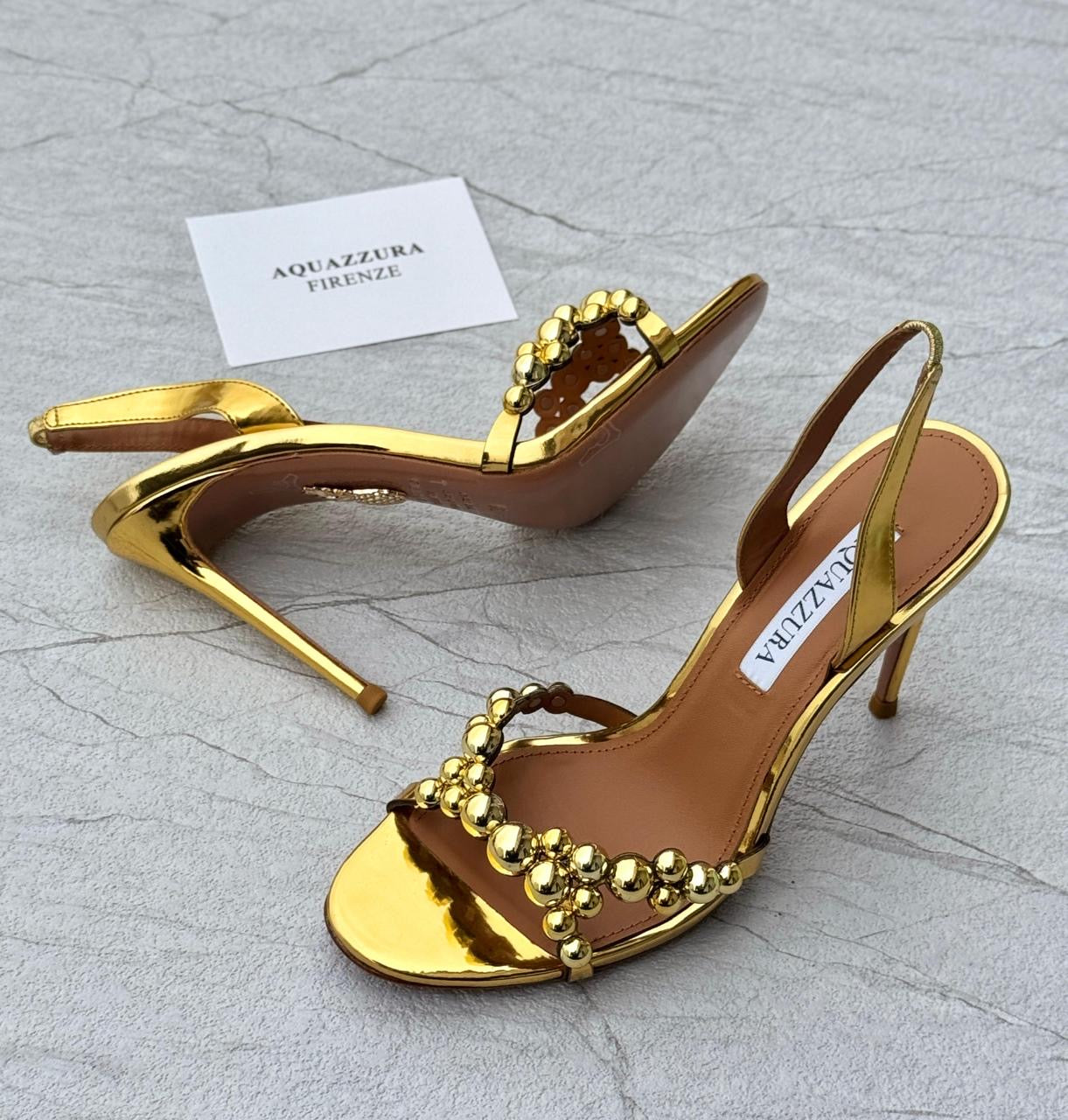 Aquazurra sandals heels