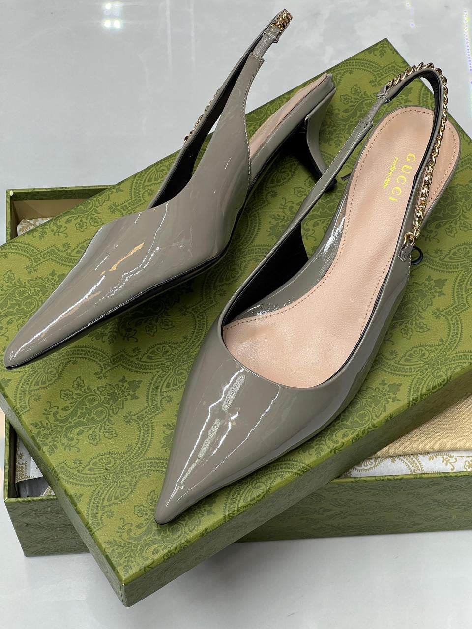Gucci heels - grey
