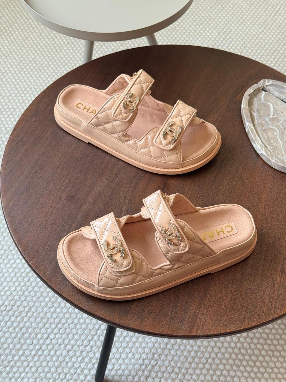 Chanel sandals. & Chanel slippers