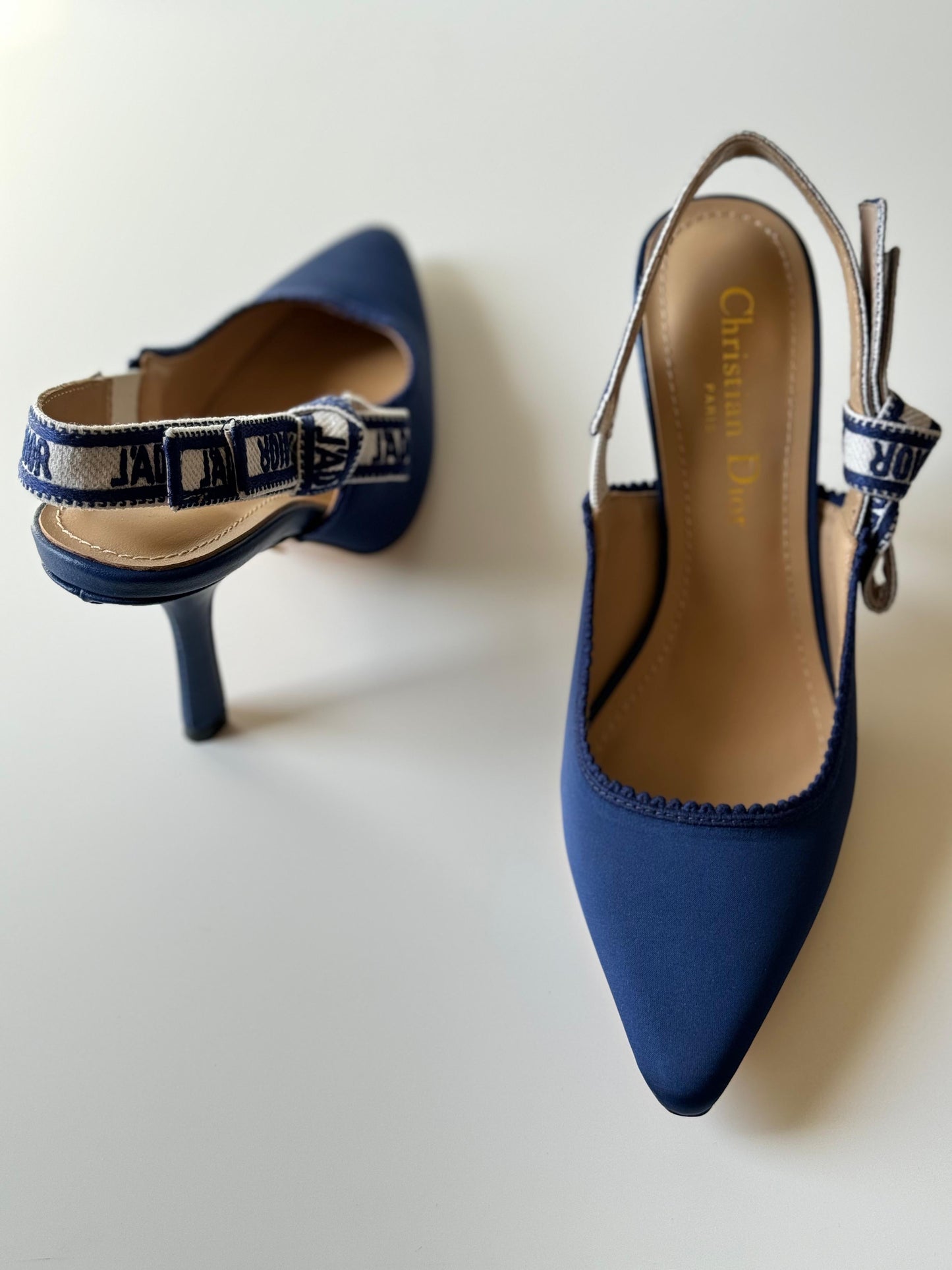 Dior heels navy blue