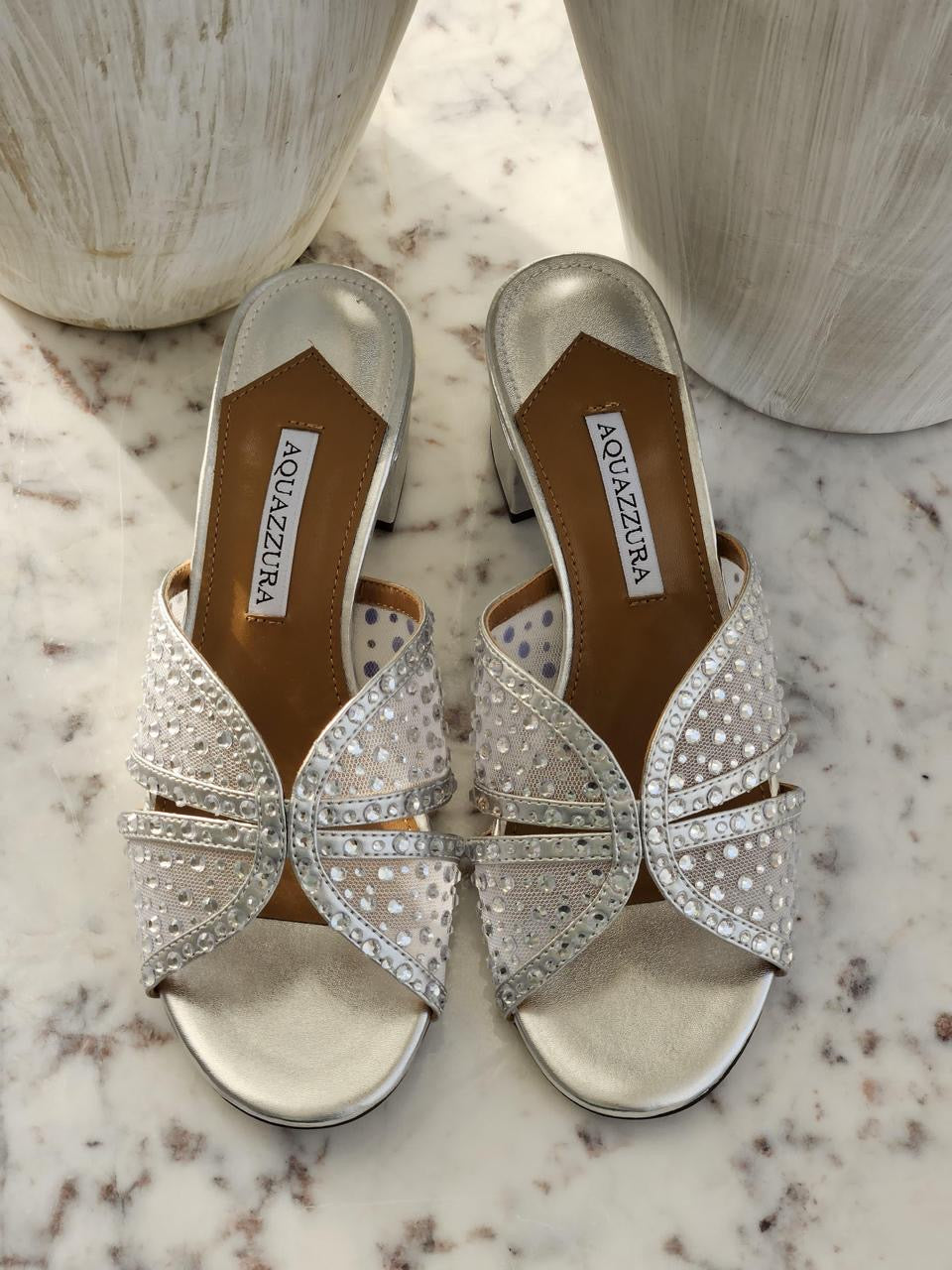 Aquazurra sandals heels