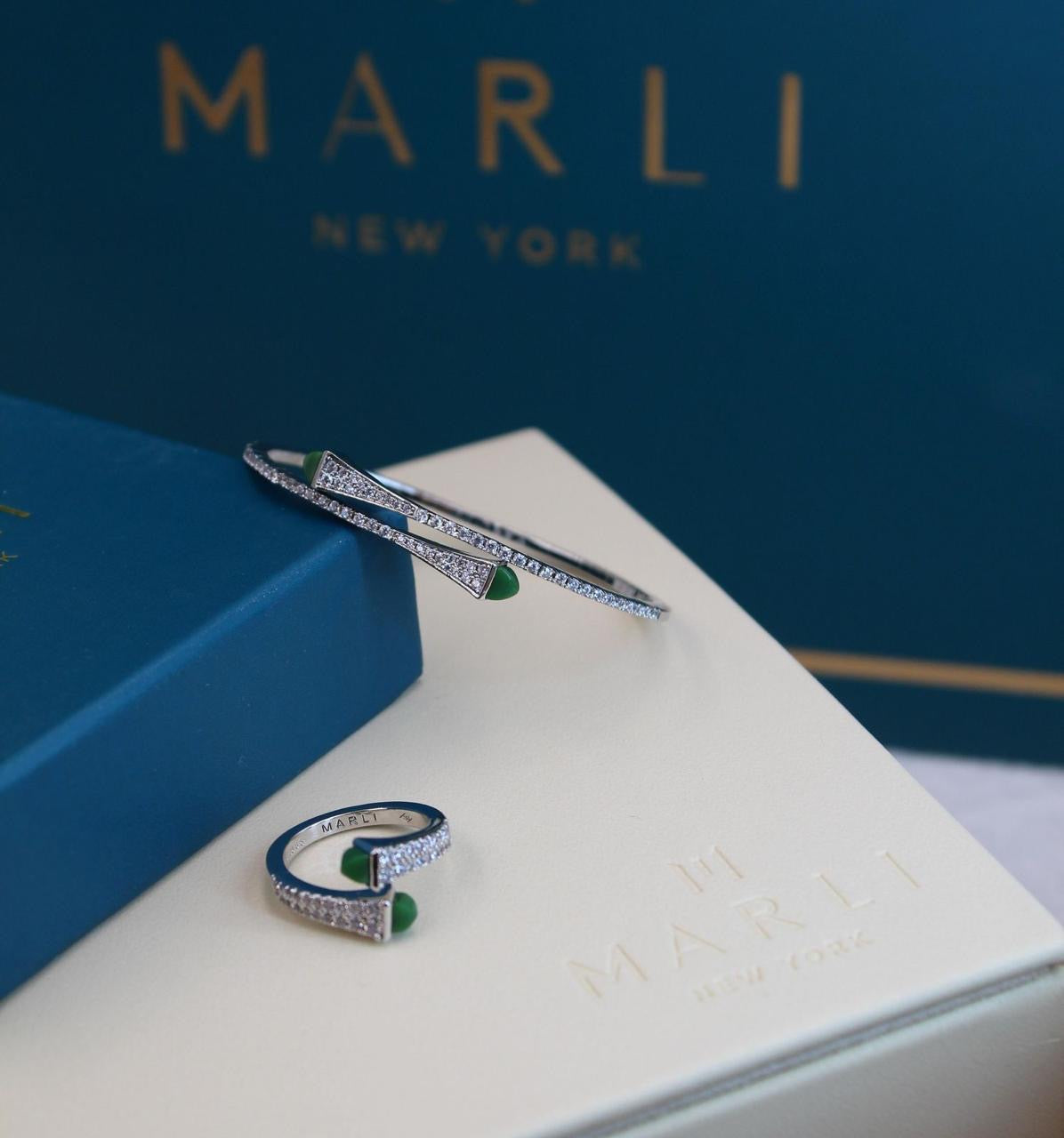 Marli jewelry set ( bracelet & ring )