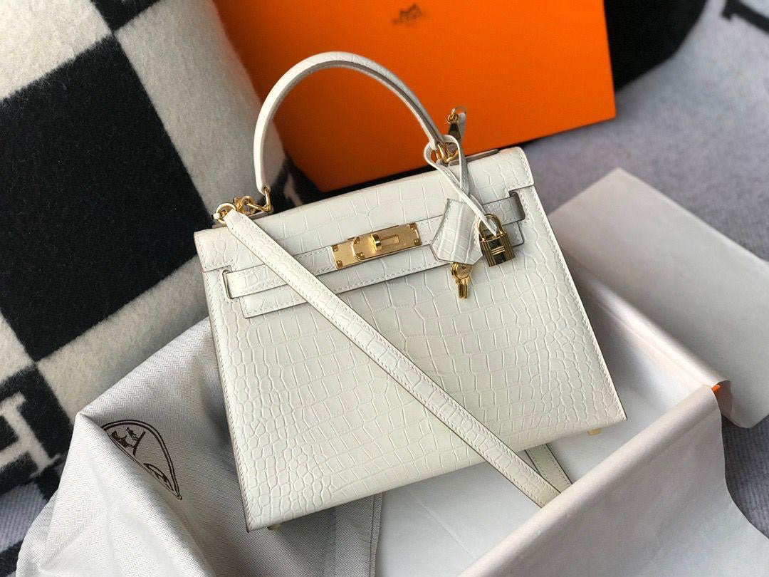 Hermes bag kelly crocodile 25 cm