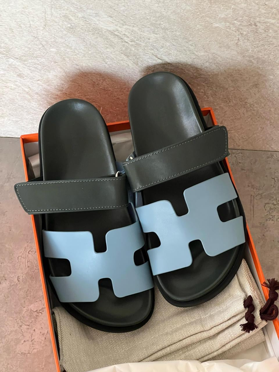 Hermes slippers chypre