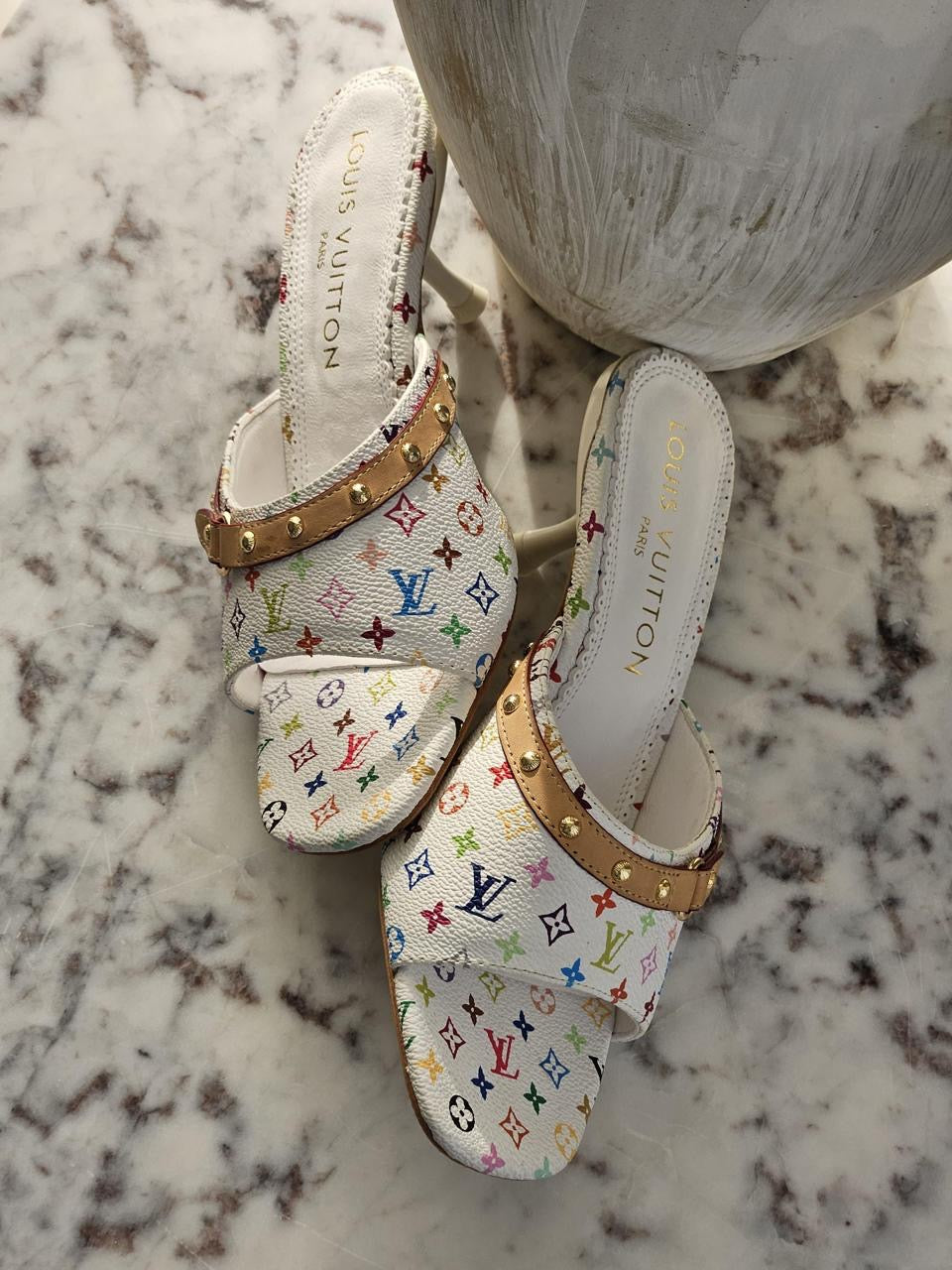 Lv sandals heels