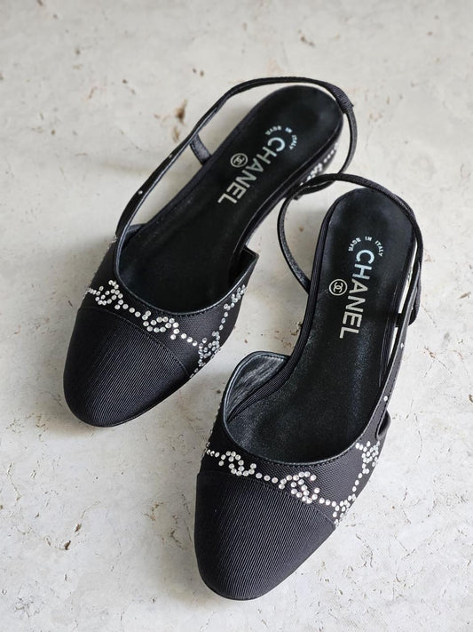 Chanel heels - low heels - flat