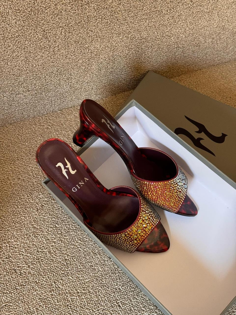 Gina sandals heels - low heels