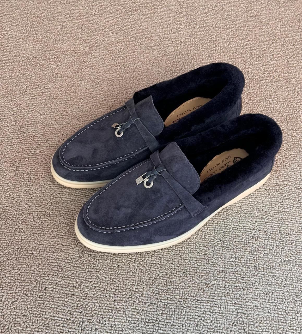 Loro piana loafers with fur