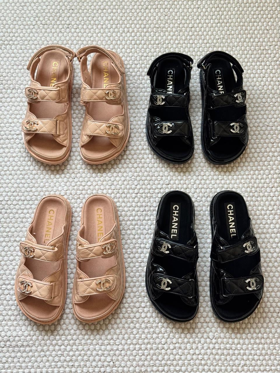 Chanel sandals. & Chanel slippers