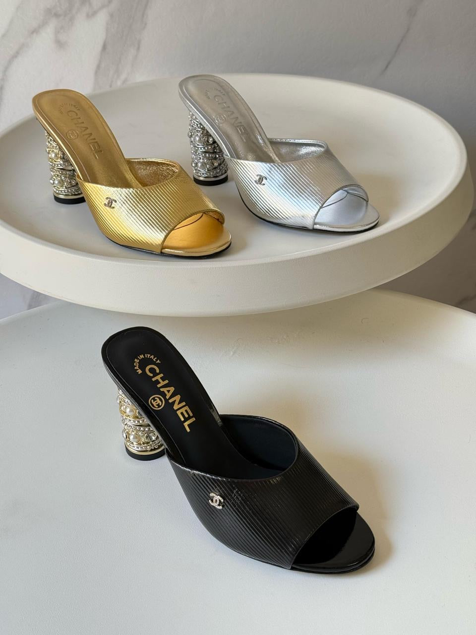 Chanel sandals heels