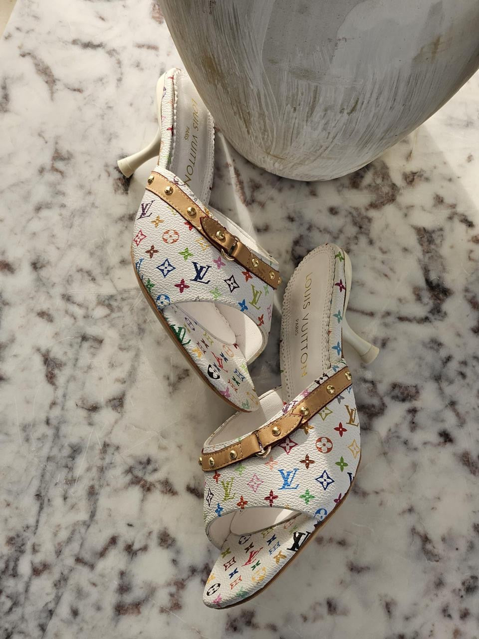 Lv sandals heels