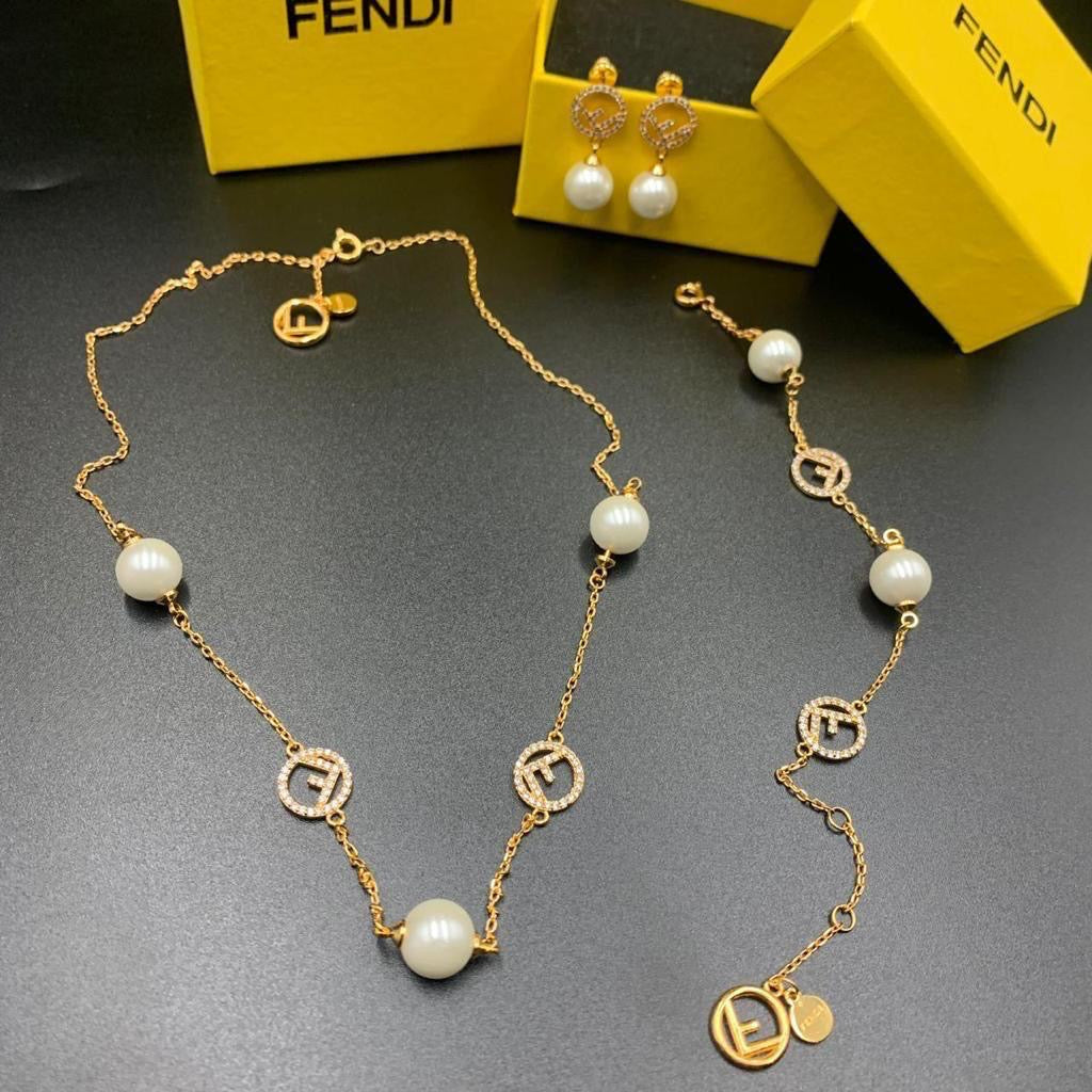 Fendi jewelry set 3 pcs