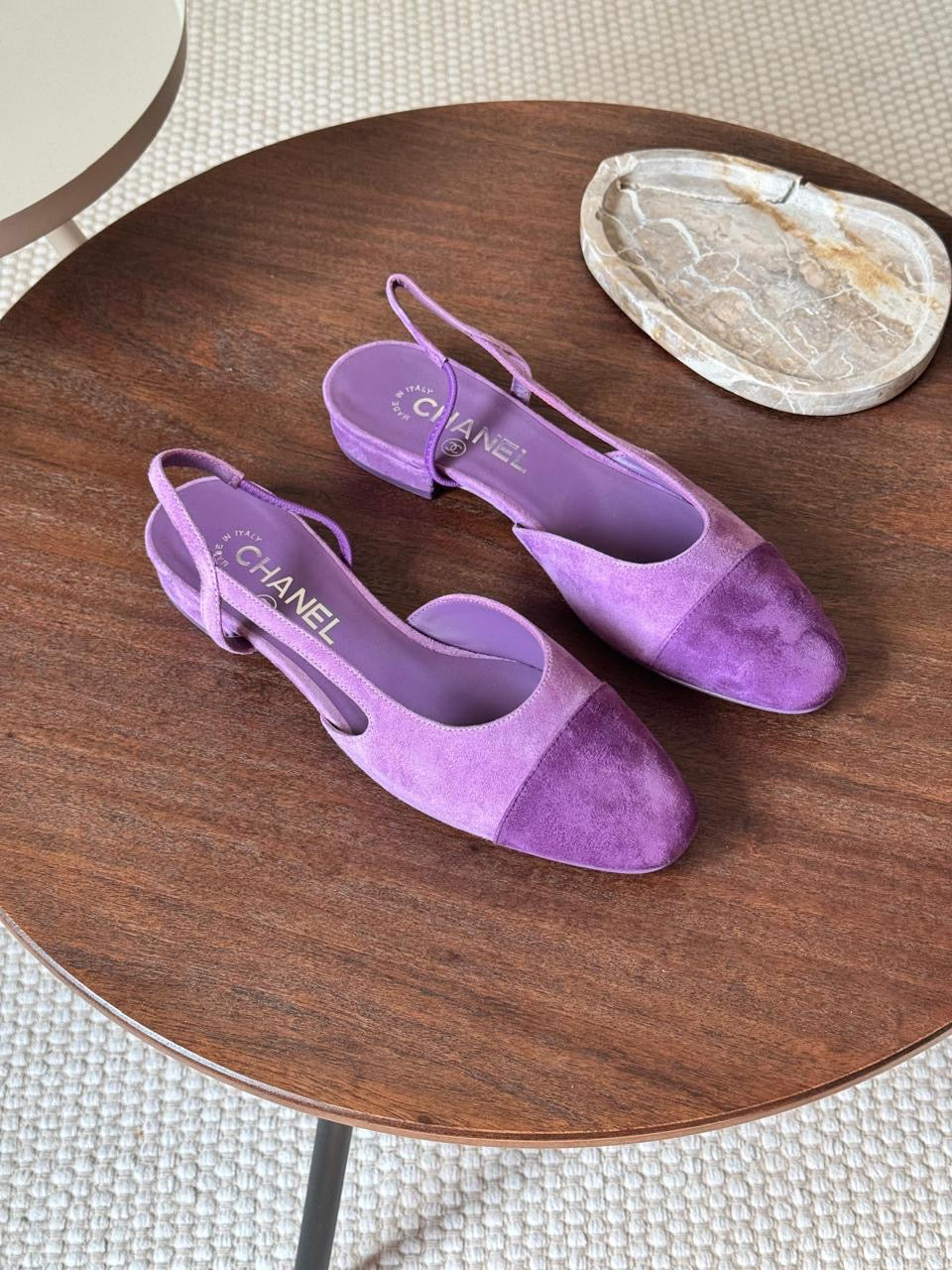 Chanel heels purple