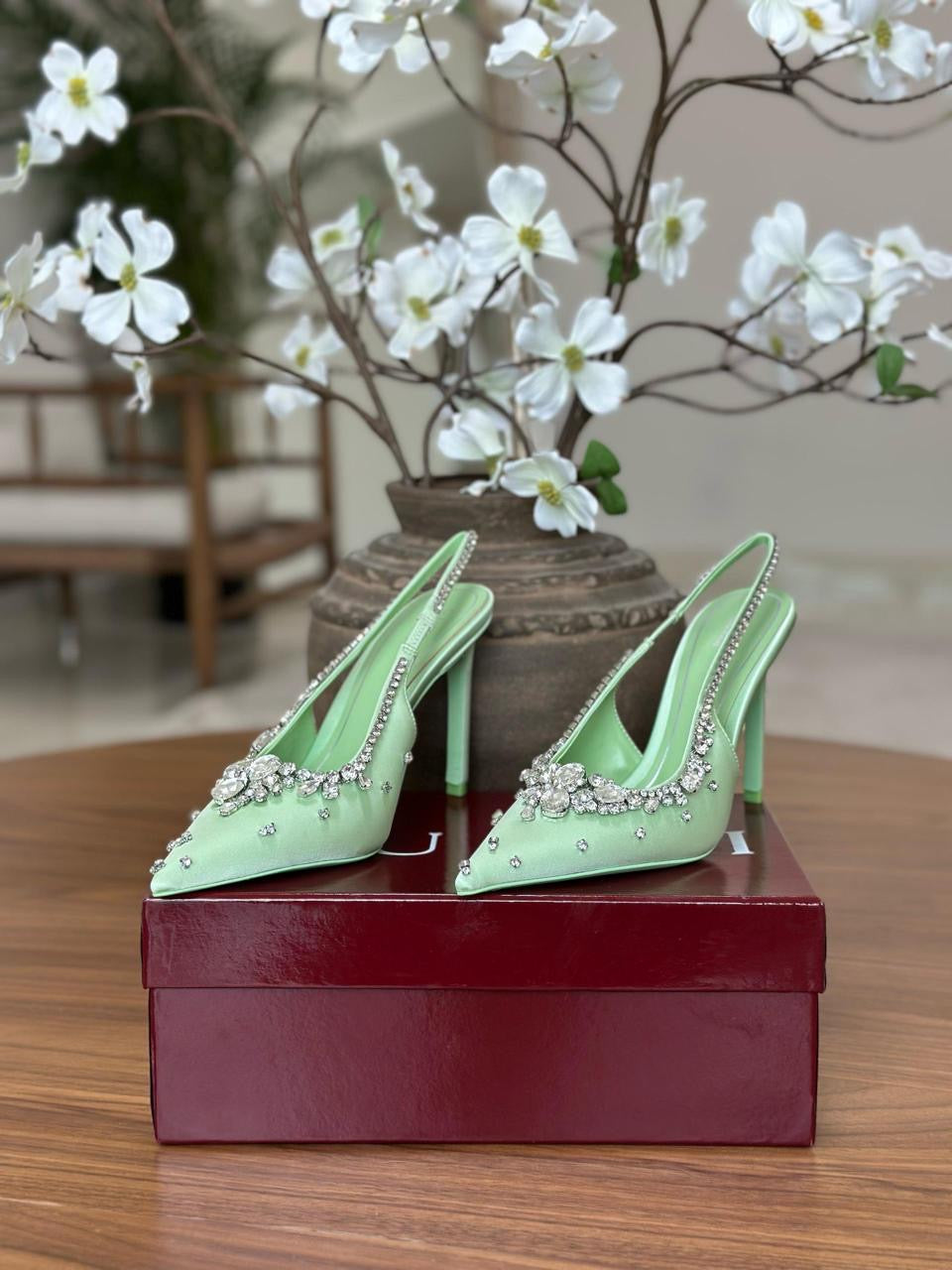 Gucci heels - light green