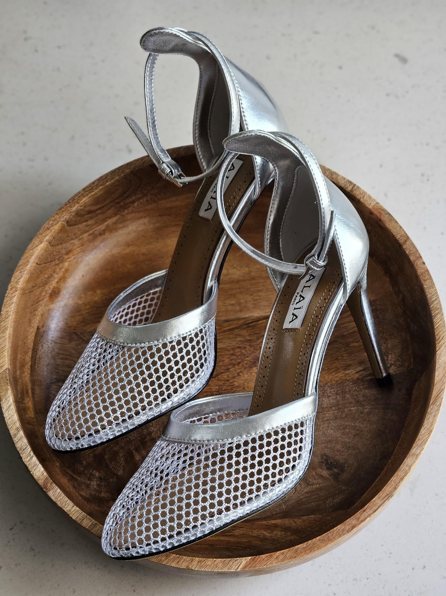 Alaia heels silver