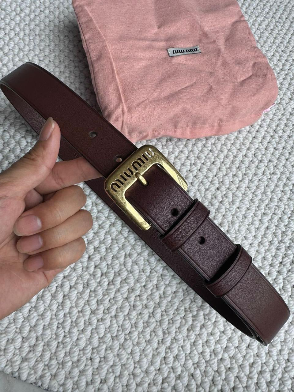 Miu miu belt