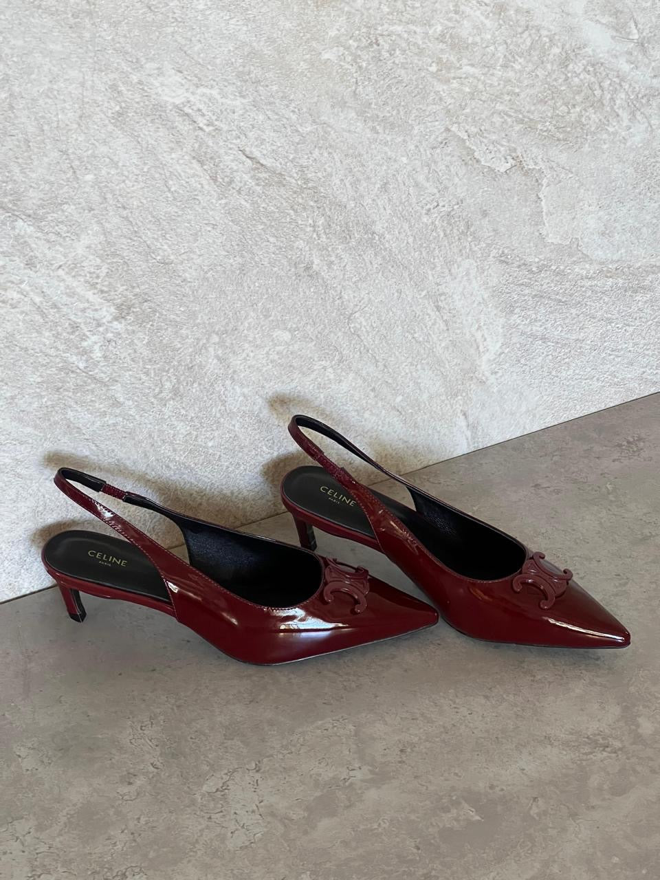 Celine heels maroon