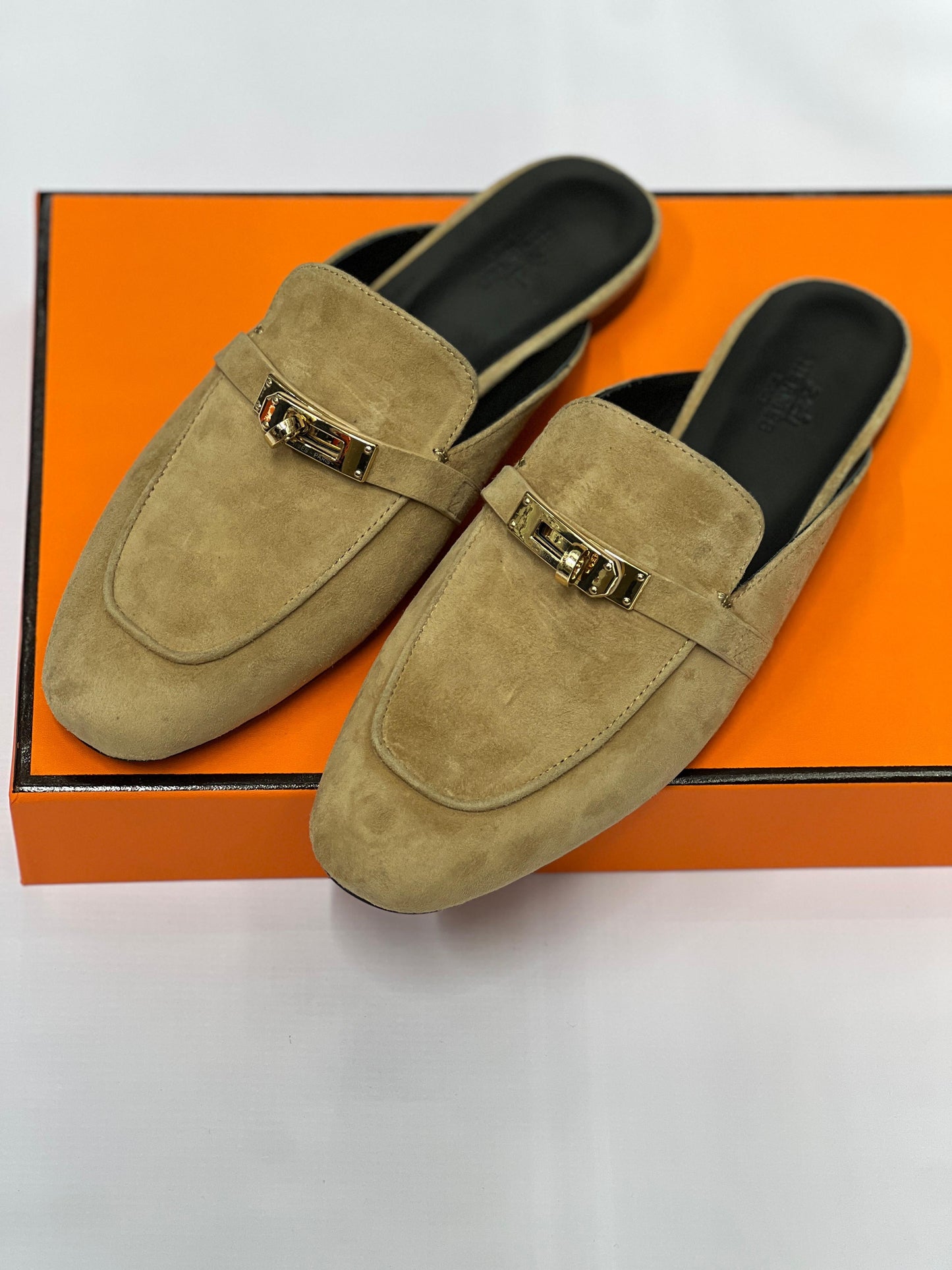 Hermes mules - suede