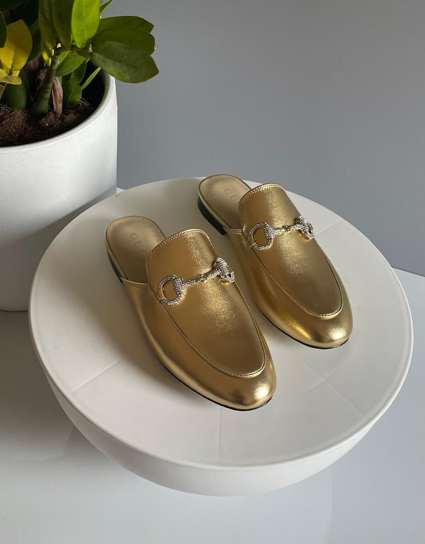 Gucci mules - gold