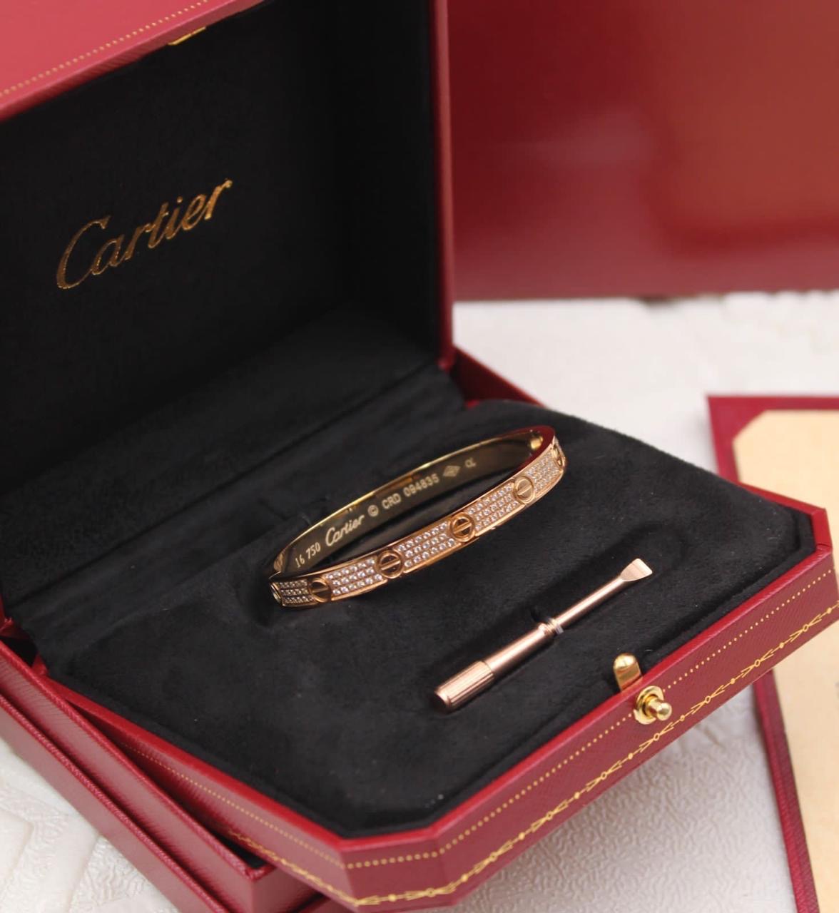 Cartier bangle - full stones