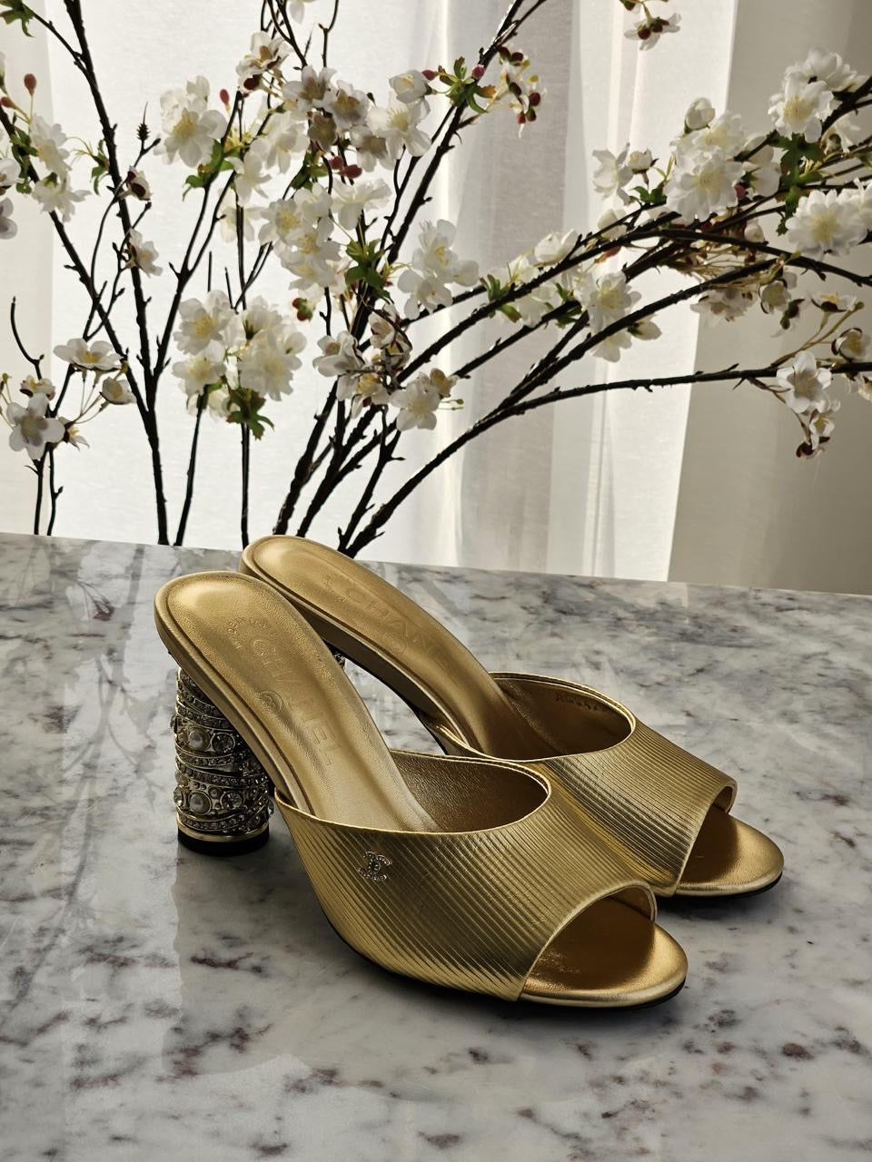 Chanel sandals heels