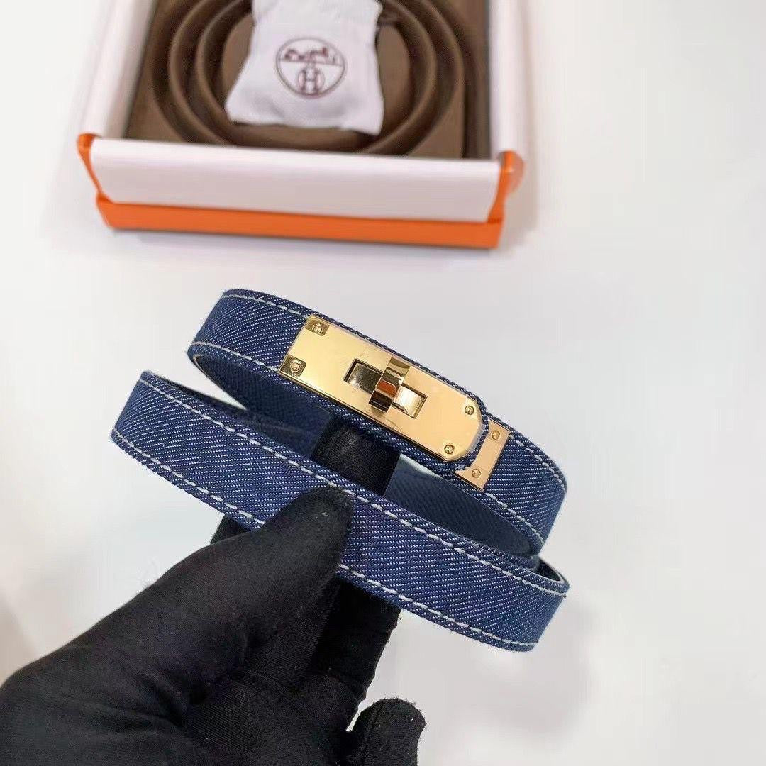 Hermes belt - blue