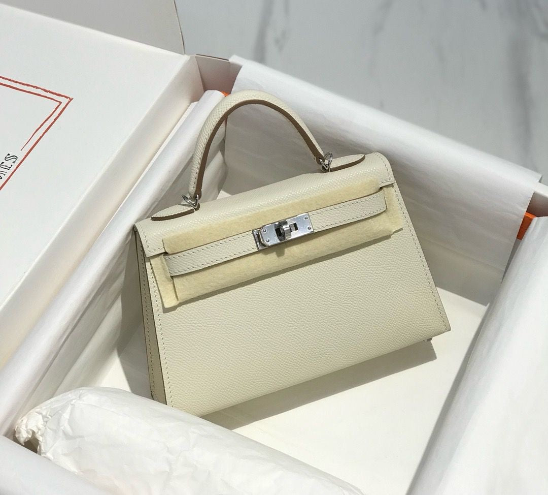 Hermes bag - kelly 21 cm sliver