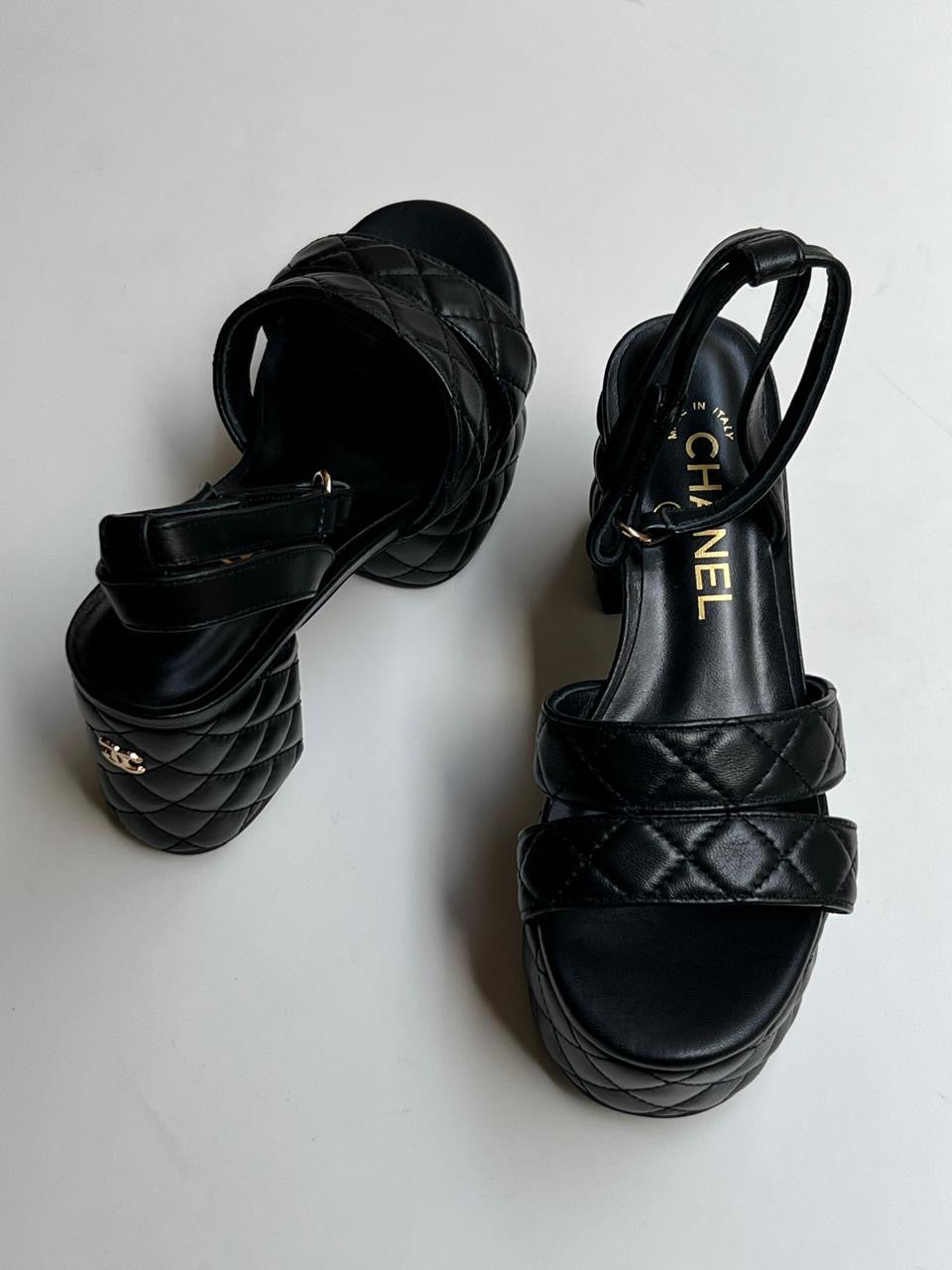 Chanel sandals heels - wedges