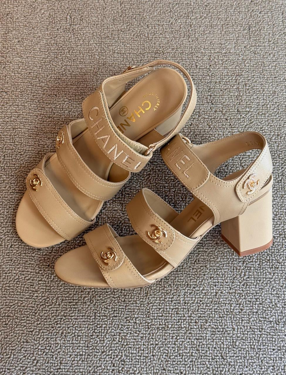 Chanel sandals heels