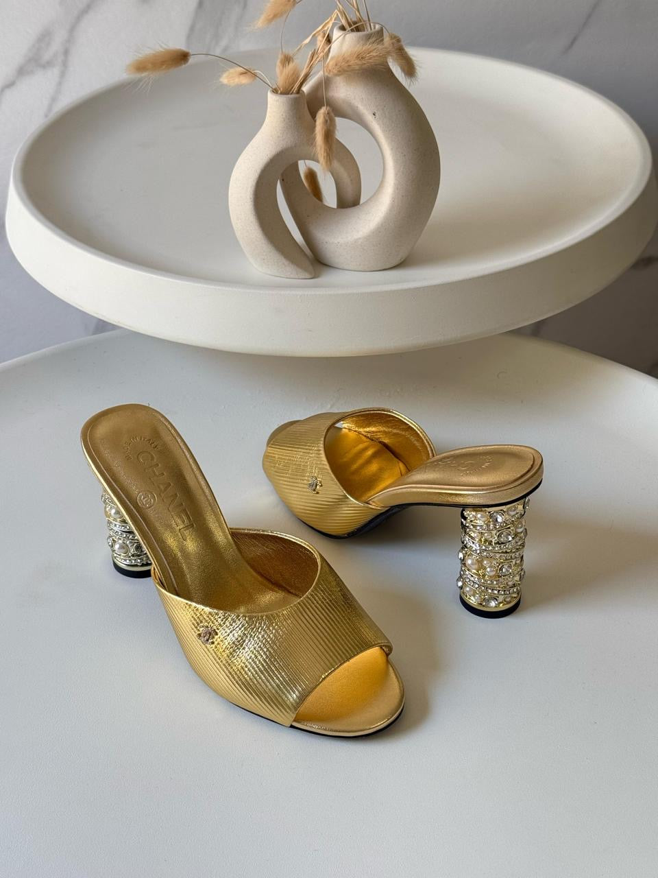 Chanel sandals heels