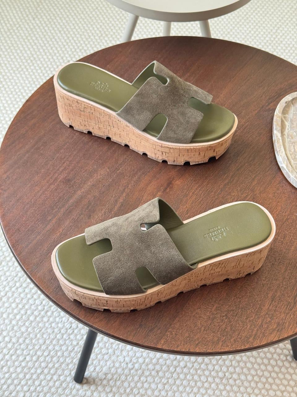 Hermes slippers - wedges