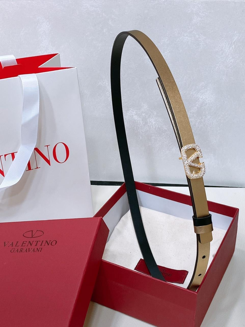 Valentino belt - thin with stones