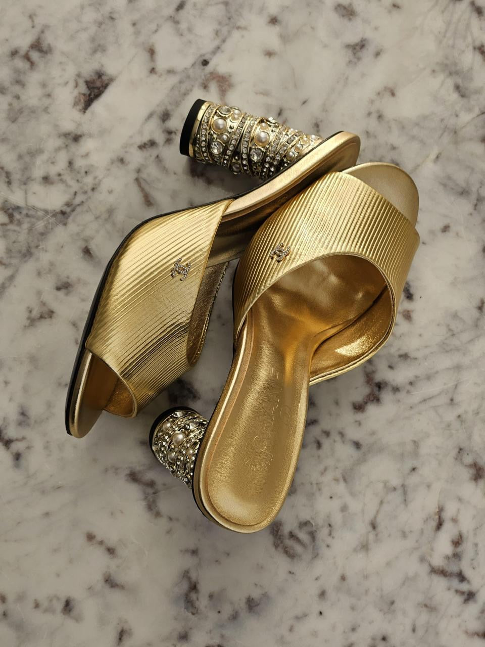 Chanel sandals heels