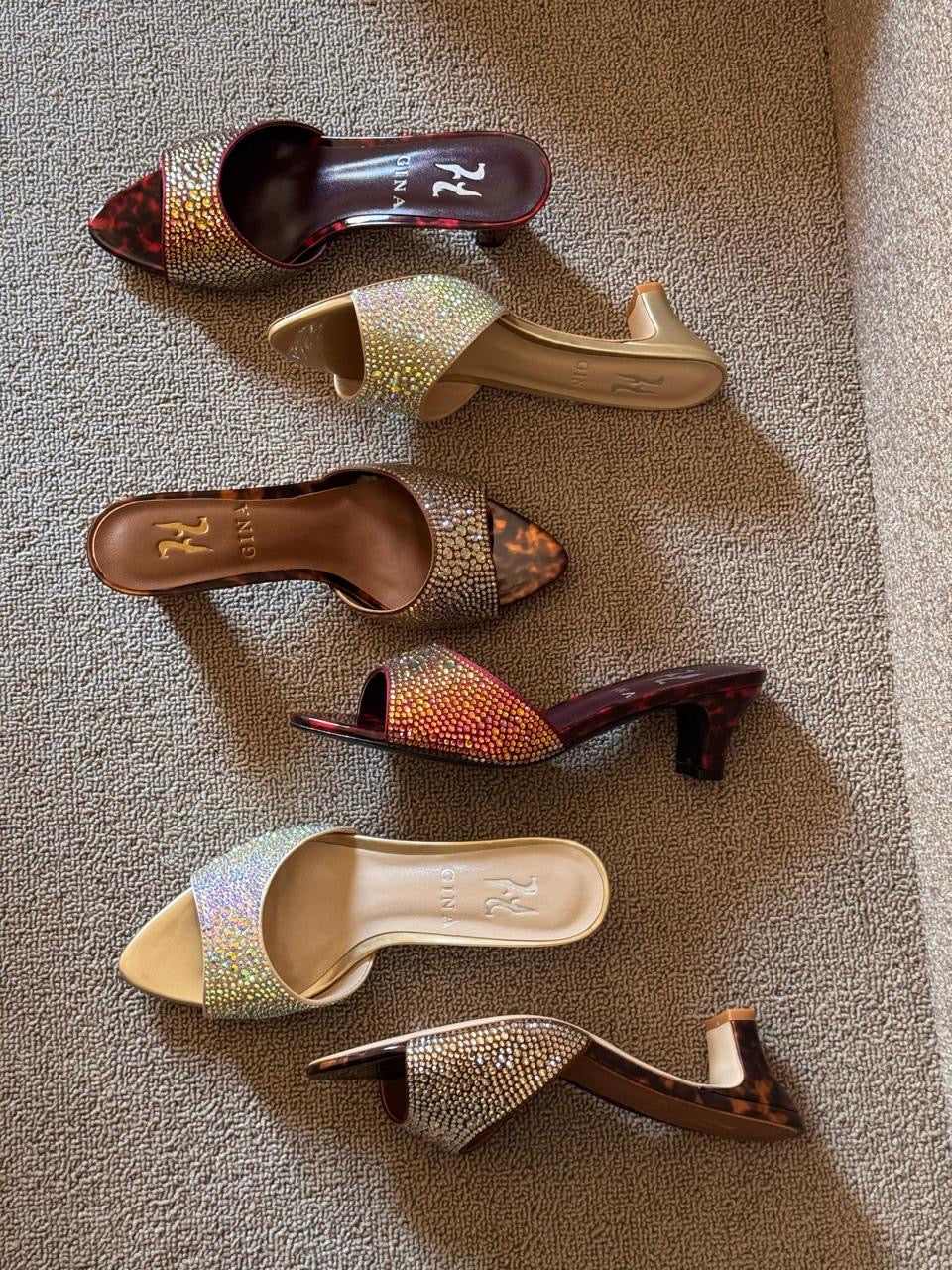 Gina sandals heels - low heels