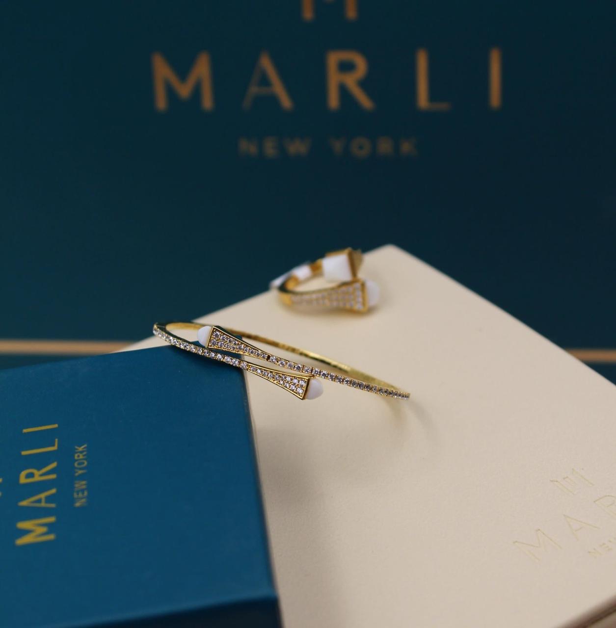 Marli jewelry set ( bracelet & ring )