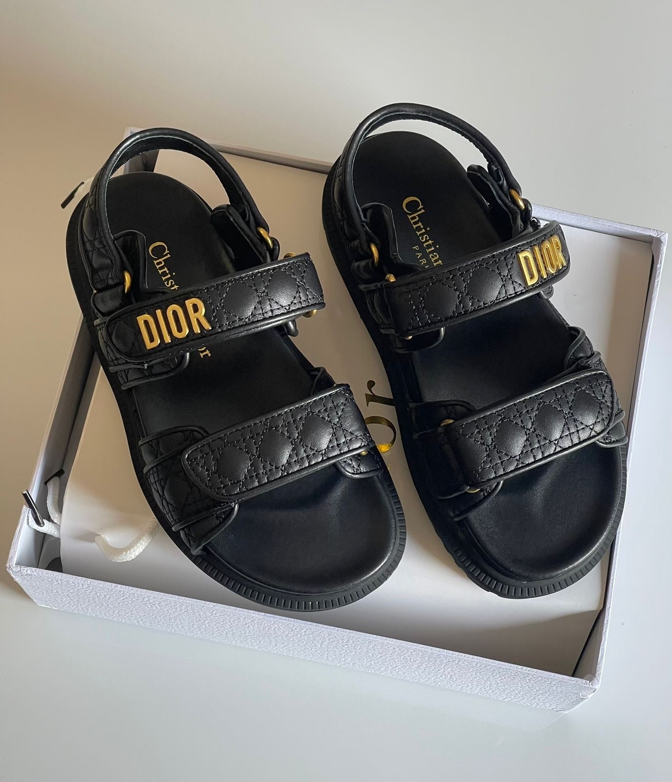Dior sandals.
